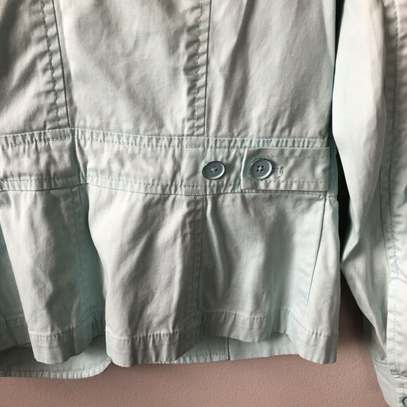 Talbots Jacket Womens 6 Petite Button Front Pastel Spring Layering Cotton Casual - Picture 9 of 15